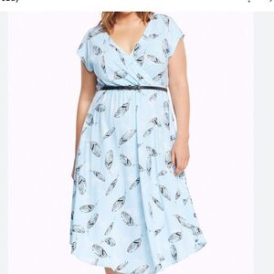TORRID V Hem Challis Midi Dress
